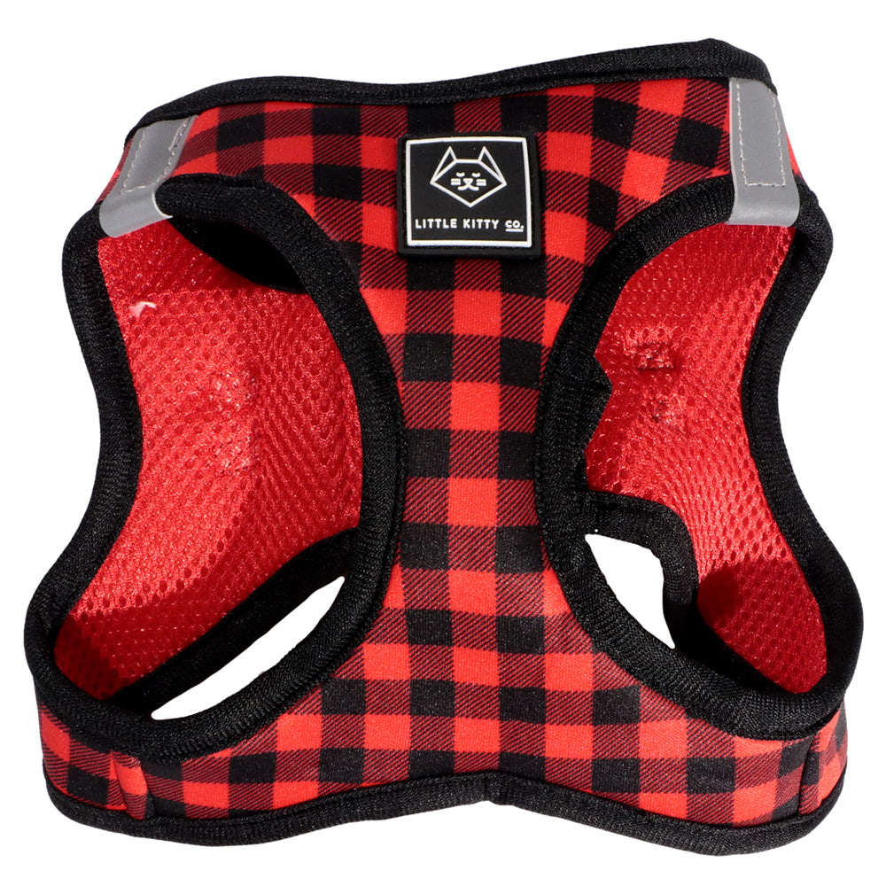 Little Kitty Co. Cat Step-In Harness - Plaid To The Bone (Limited Edition)