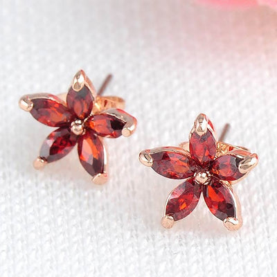 Bijoux Starbud Stud Earrings - Adorable, petite star-shaped crystal earrings, available in multiple colours.