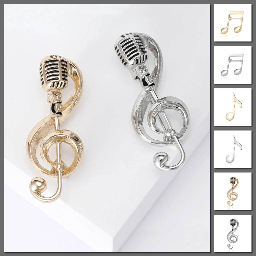 Billie Music Note Brooch