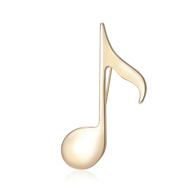 Billie Music Note Brooch - A simple, stylish brooch themed like a musical note, available in gold or silver colour, and three different types of notes.