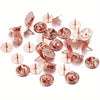 Cheeky Crafter Brooch Pins & Metal Backs Kit - Simple steel pin-and-cap brooch backs in a cute little plastic storage container, available in rose or yellow gold, silver, or gunmetal black.