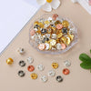 Cheeky Crafter Brooch Backs 48 Piece Kit (Metal) - Simple steel brooch backs in a cute little plastic storage container, available in rose or yellow gold, silver, or gunmetal black.