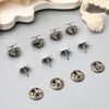 Cheeky Crafter Brooch Backs 48 Piece Kit (Metal) - Simple steel brooch backs in a cute little plastic storage container, available in rose or yellow gold, silver, or gunmetal black.