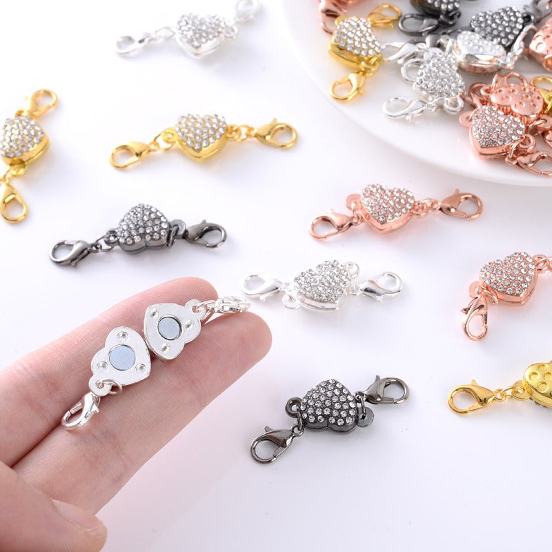 Bead Charms 50pcs Bracelets Extender Lock Small Metal Charm Girls Connector  Clasp Opening Necklaces Bracelet Double- end Accessories Silver: Chain  Lobsters Hook Steel Necklace Rings Mm : : Home