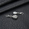 Cheeky Crafter Little Rosebud Clip-On Magnetic Clasp - A small metal charm designed to be attached to the end of a chain to make it easier to put the chain on and take it off again.