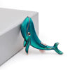 Cute Critters Brooch - Blue Whale - A lovely enamel brooch shaped like a blue whale.