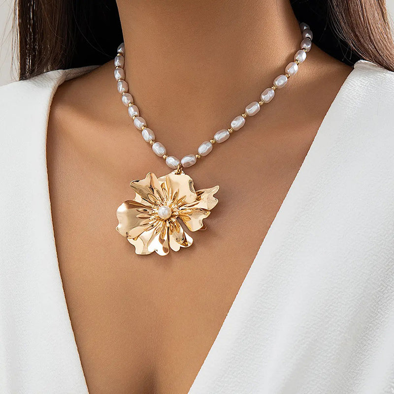 Ebele Oversized Flower Necklace