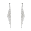 The Elisa Luxury Crystal Earrings are the perfect start to your luxurious collection. They feature a larger crystal at the lobe, attached to multiple long, cascading strands to dance around your shoulders.