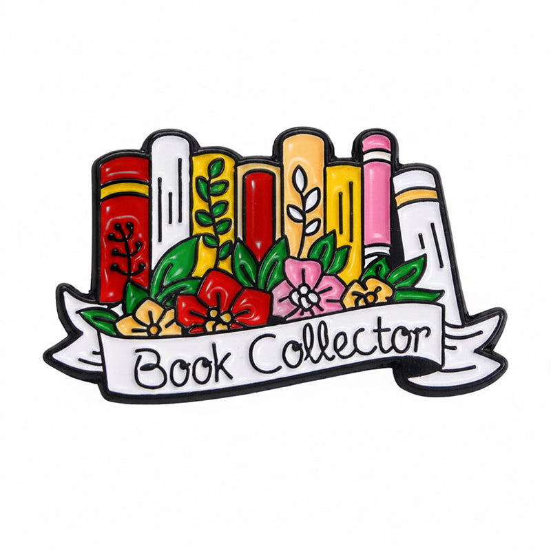 "Book Collector" Enamel Pin