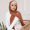 Essentials Basic Chiffon Scarf - A beautiful solid-coloured large chiffon scarf, available in fifteen vibrant colours.