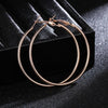 Essentials Steel Hoop Earrings - Fabulous large basic hoop earrings available in gold, rose gold, silver, or black enamel, and six different sizes ranging from 30mm to 80mm.