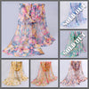 Ethereal Grace Chiffon Scarf - Beautiful chiffon scarves with floral designs in a variety of vibrant colours.