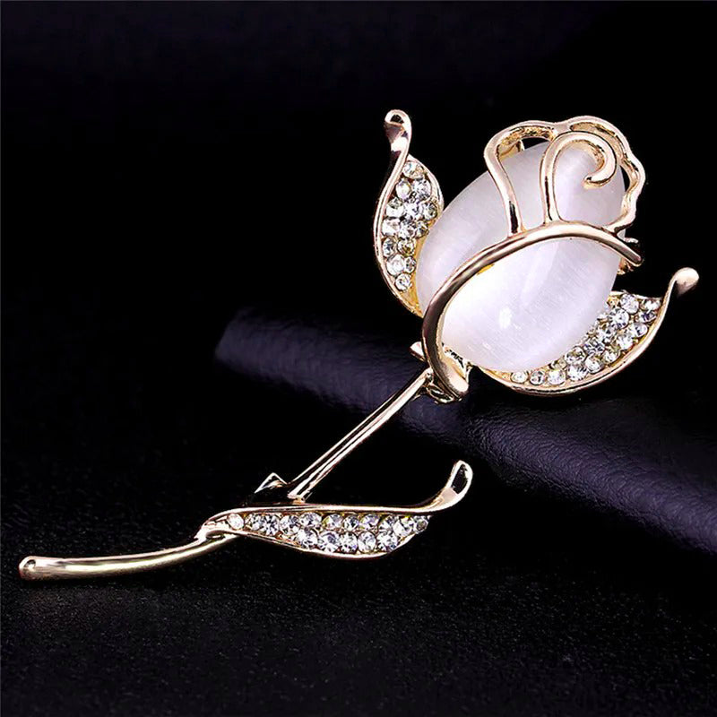 The Florist's Brooch - Opal Tulip