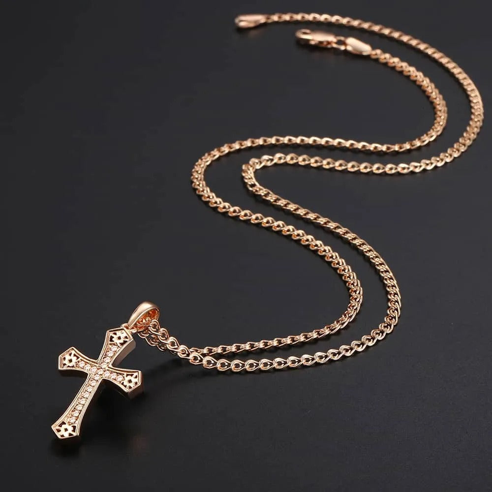 Hope Bejewelled Cross Necklace