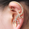 Itty Bitty Lizard Ear Cuff - A cute lizard or gecko themed ear cuff, an earring that cuddles around the ear.