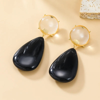 Kayleigh Oversized Drop Earrings - Huge translucent resin earrings available in an assortment if vibrant colours.