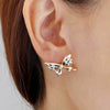 Little Flutterby Ear Cuff Set - A cute asymmetrical ear cuff set with a butterfly motif.