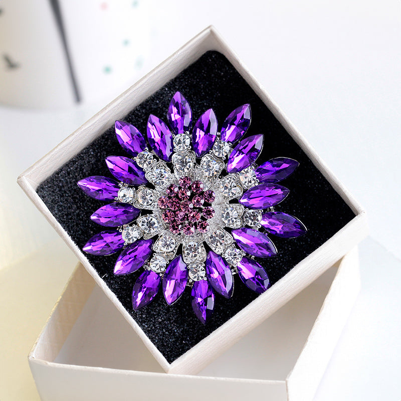 Lorrin Oversized Crystal Blossom Brooch