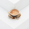 Lovely Latte Brooch - A small brooch that looks like a cup of steaming hot coffee in a cappuccino mug.