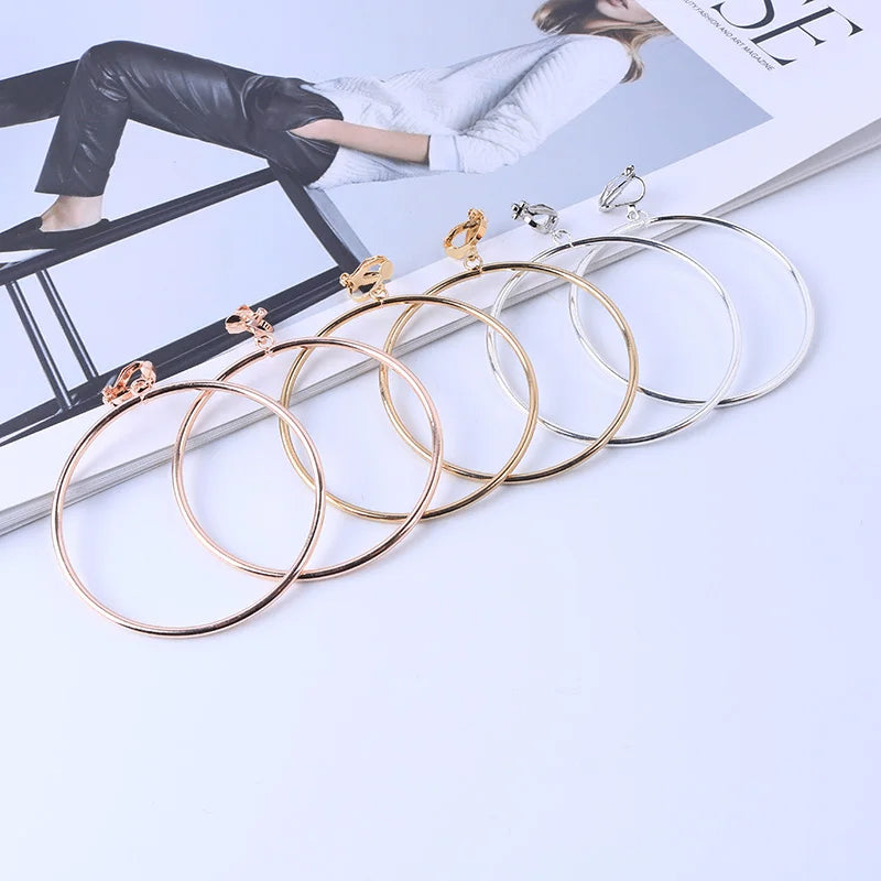 Maruka Classic Round Clip Earrings