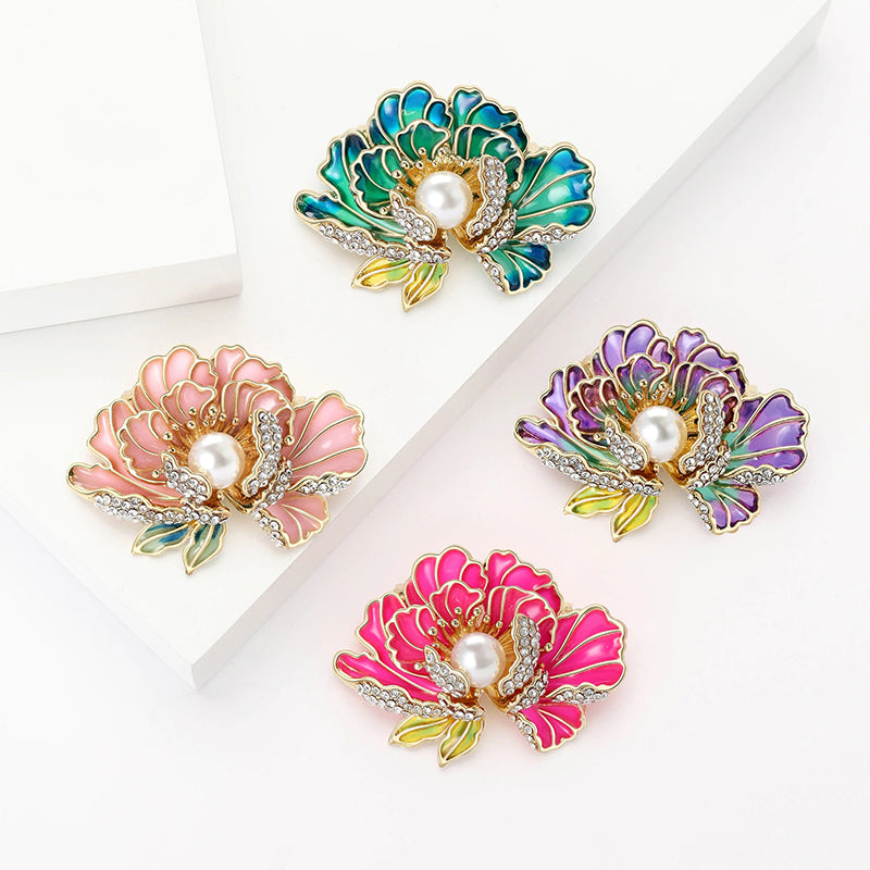 Megan Ruffled Blossom Resin Brooch