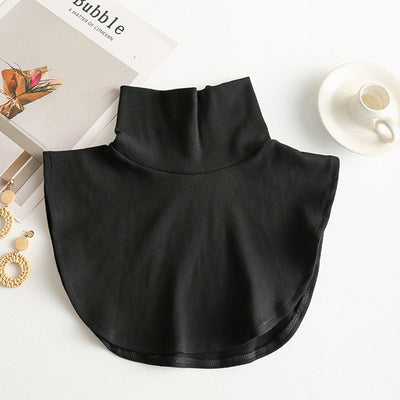 Mock Turtleneck Modesty Bib - A cotton modal bib designed to be tucked under a blouse to make the neckline look higher.