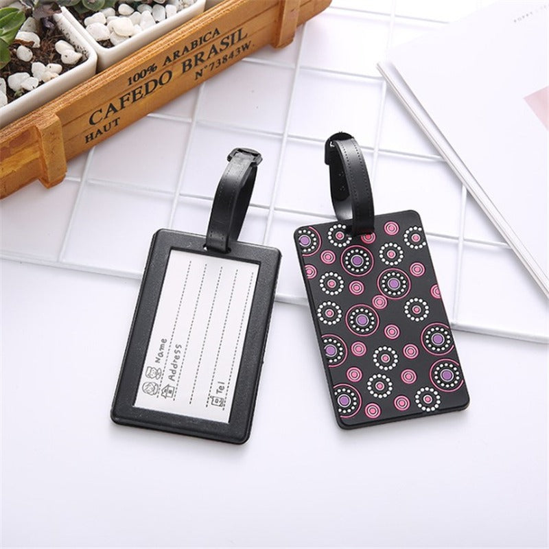 Snazzy Tags - Cute rectangular luggage tags in assorted bright fashion colours and prints