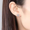 Snow Queen I Jewellery Set - Classic - A delicate snowflake-themed set of necklace and earrings, featuring snowflakes formed from silver branches around a single central crystal in the middle.