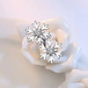 Snow Queen I Jewellery Set - Classic - A delicate snowflake-themed set of necklace and earrings, featuring snowflakes formed from silver branches around a single central crystal in the middle.