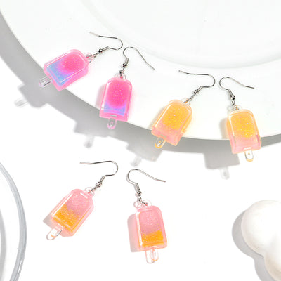 Teenytopia Glitterpop Popsicle Earrings - Adorable miniaturised resin ice pops, filled with vibrant colourful liquid and glitter.