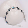 The Tropicana Abstract Bracelets - Beautiful silver bracelets adorned with lovely polished paua shell.