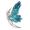 Tulia Oversized Butterfly Brooch - A huge crystal brooch featuring a side-view of a butterfly with a gradient of crystals making up its wings, available in blue, green, reddish pink, or yellow colour palettes.