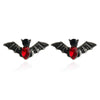 Wednesday II Bat Stud Earrings - Adorable gothic stud earrings shaped like an itty bitty bat, studded with gorgeous crystals.