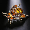 Buzzy Wuzzy Bumblebee Brooch - A cute stylised enamel bumblebee brooch, available in six different colour palettes.