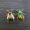 Buzzy Wuzzy Bumblebee Brooch - A cute stylised enamel bumblebee brooch, available in six different colour palettes.