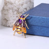Buzzy Wuzzy Bumblebee Brooch - A cute stylised enamel bumblebee brooch, available in six different colour palettes.