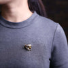 Buzzy Wuzzy Bumblebee Brooch - A cute stylised enamel bumblebee brooch, available in six different colour palettes.