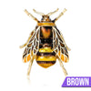 Buzzy Wuzzy Bumblebee Brooch - A cute stylised enamel bumblebee brooch, available in six different colour palettes.