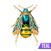 Buzzy Wuzzy Bumblebee Brooch - A cute stylised enamel bumblebee brooch, available in six different colour palettes.