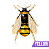Buzzy Wuzzy Bumblebee Brooch - A cute stylised enamel bumblebee brooch, available in six different colour palettes.
