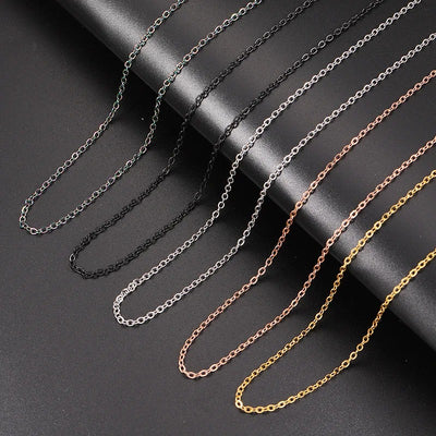 Cheeky Crafter Custom Chain - A simple fine link chain available in an assortment of different shades of silver, gold, bronze, copper, and black.