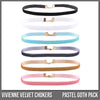Vivienne Velvet Chokers - A simple, slim velvet choker, available in an assortment of different colours.