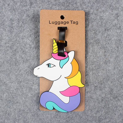 Unicorn Beau Tags - Adorable luggage tags in an assortment of unicorn, pony, and rainbow designs.