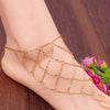 Nanshe's Net Anklet - A sexy fish net themed anklet designed to be worn over the ankle and foot.
