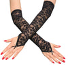 Victorian Lace Sleeves (Opera) - Over-elbow length fingerless lace arm warmers/sleeves, available in black or white.