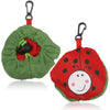 Little Lady Purse Tote - Bright red reusable shopping bag that folds down into a cute ladybug