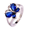 The Spring Fling Cocktail Ring - A beautiful butterfly-themed ring in vibrant crystals.