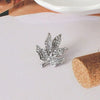 Autumn & Winter Leaf Brooch - a tiny leaf brooch available in gold or silver colour.