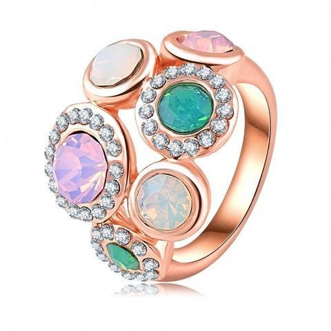 Pastel Dream Cocktail Ring - A large statement ring with vibrant resin stones.