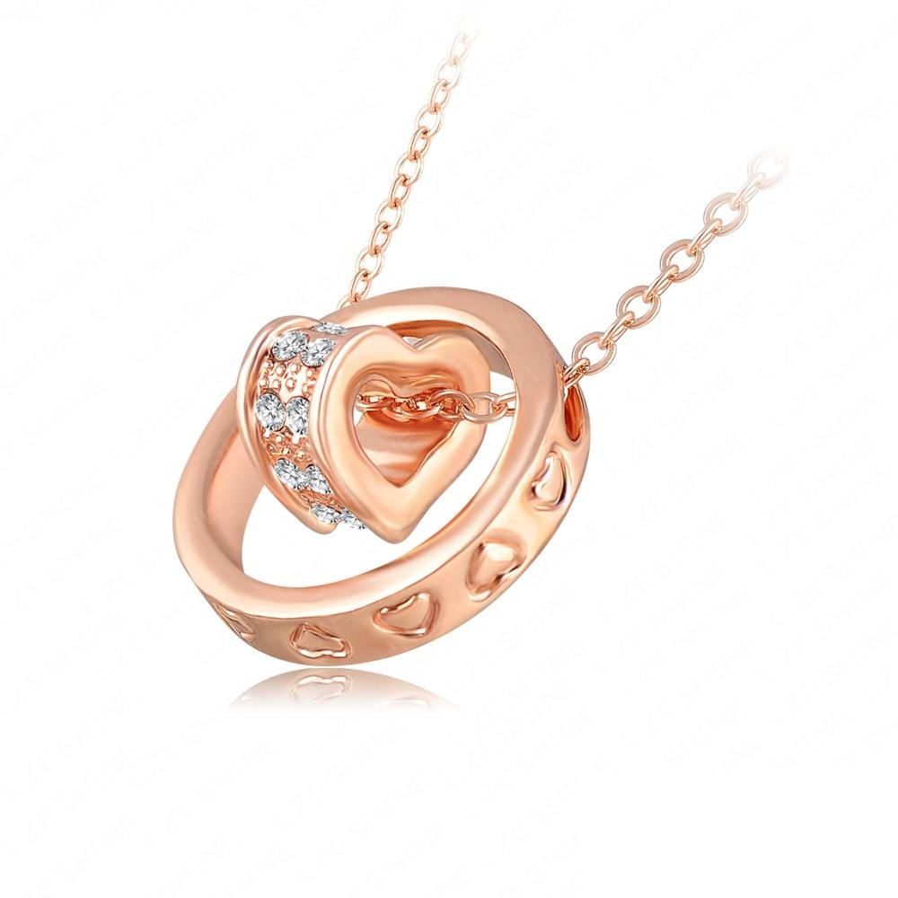 Embrace Necklace - A lovely rose gold heart themed pendant.